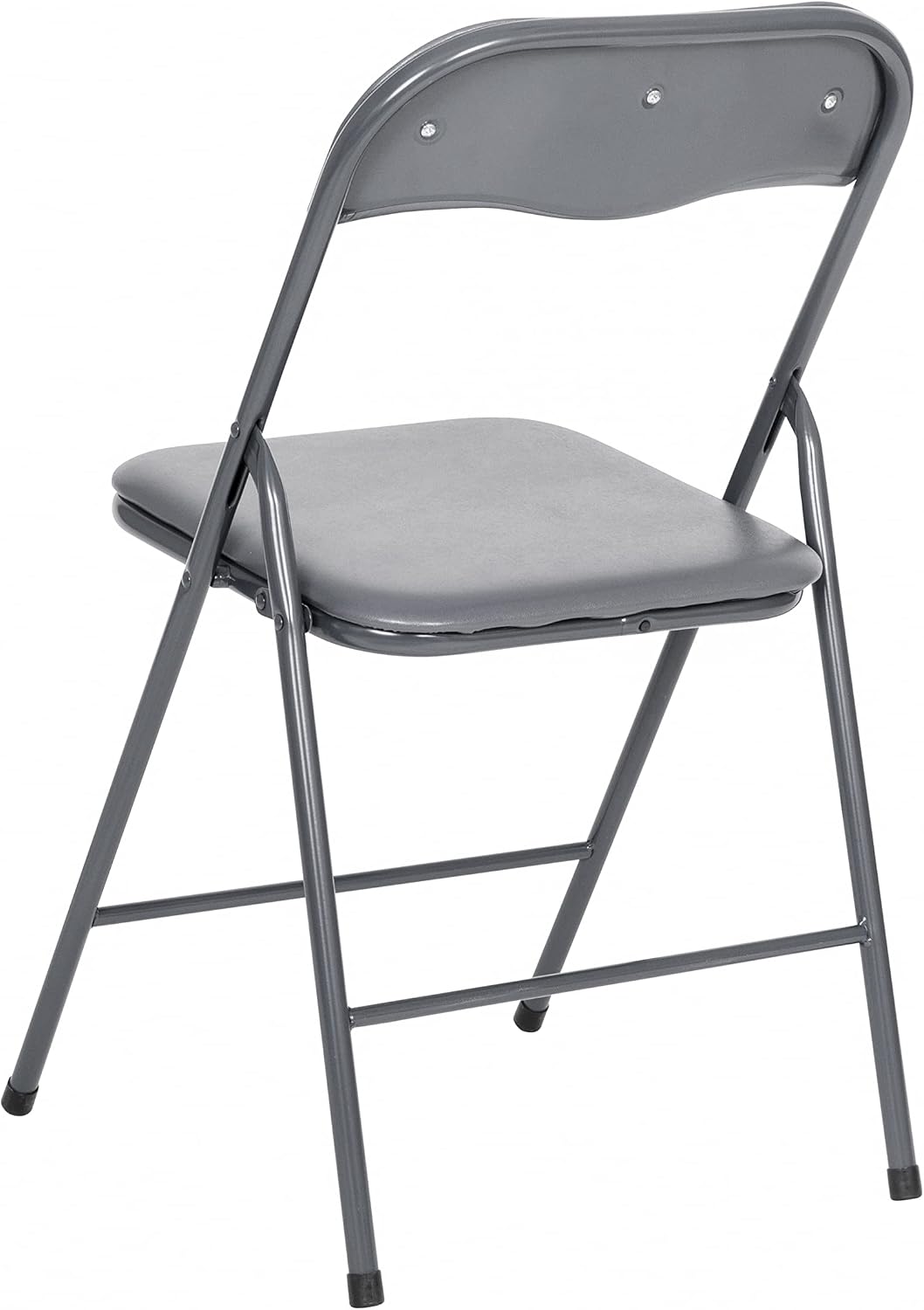 EMMA + OLIVER Gray Square Folding Card Table and Chairs Set for 4 Players | Lightweight, Easy Storage, Padded Top