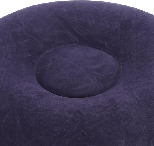 Round Footrest Stool, IndoorOutdoor Camping Outdoor Mattress Inflatable Ottoman for Camping Backyard Patio Garden Home