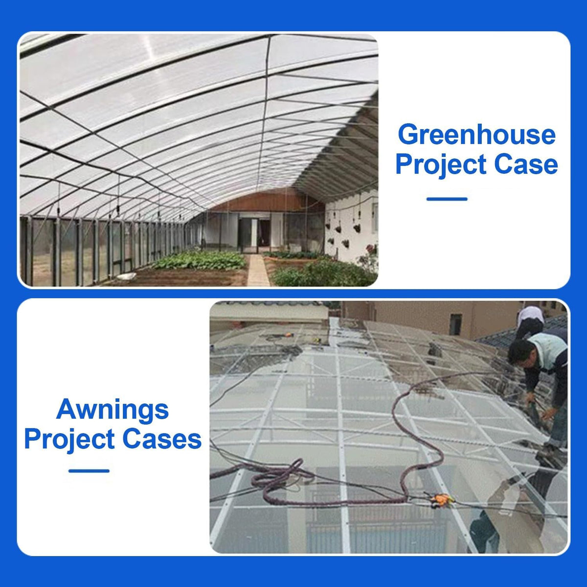 Greenhouse Panels Daylighting Roof Panels Transparent Greenhouse Panel Easy to Bend and Cut for Outdoor Gardens Greenhouses.(Transparent,4x29.5ft)