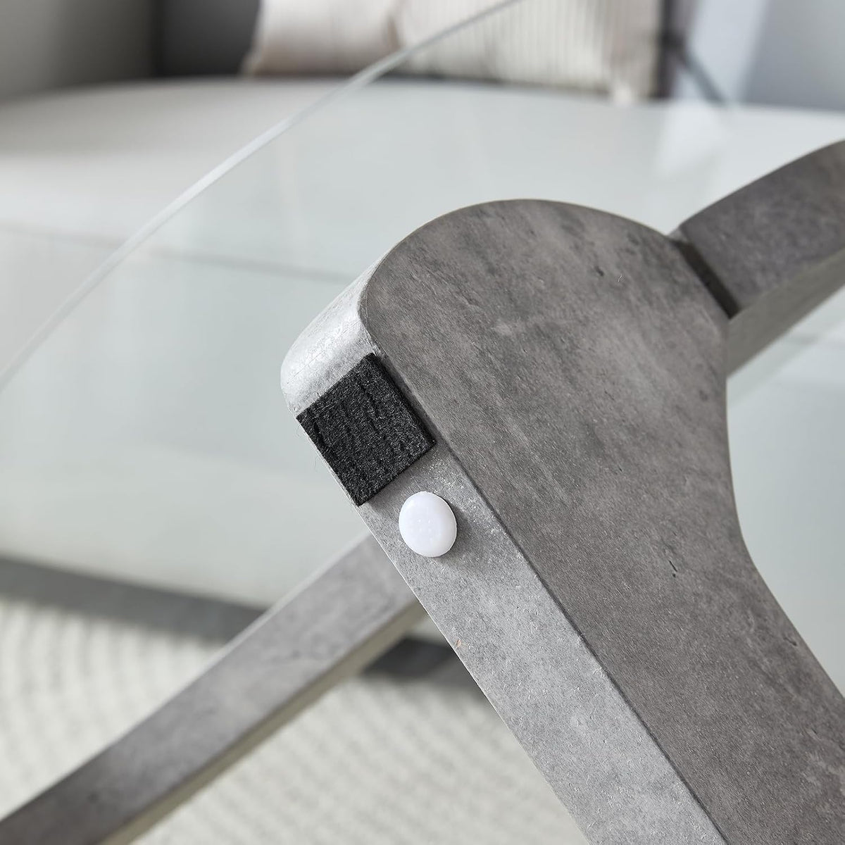 Btrpily Wooden Coffee Table - Modern Marble Coffee Table, Contemporary, Stylish, High-End Furnishing for Your Living Room (Marble Stone, Triangle)