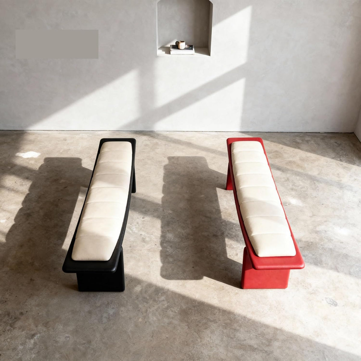 Modern Living Room Shoe Changing Stool Bedroom Leather Bed end Entryway(XL)