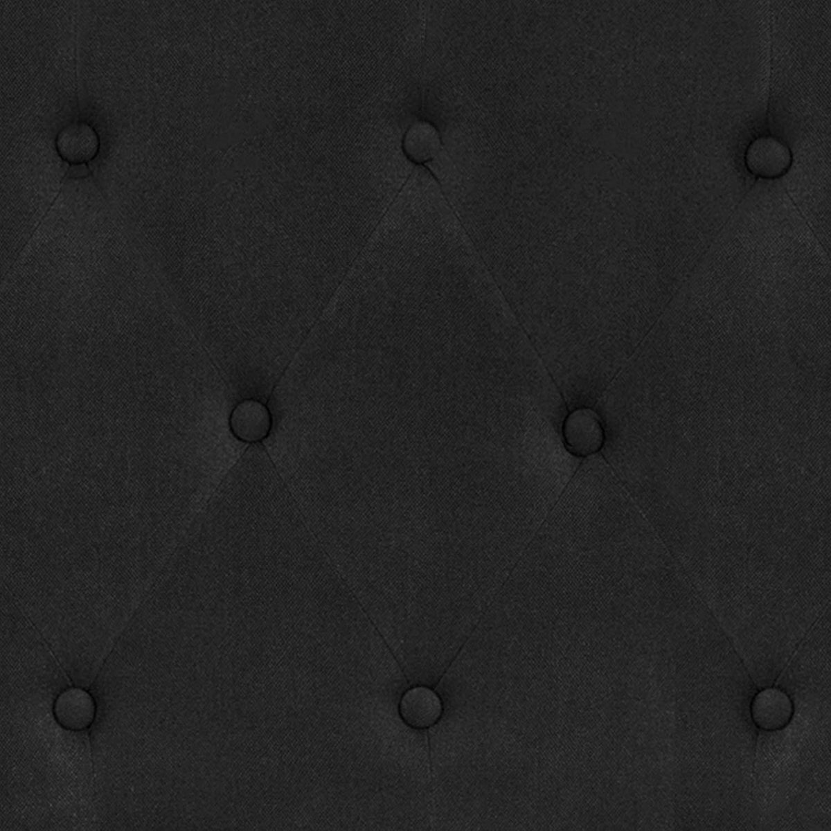 EMMA + OLIVER Black King Tufted Headboard