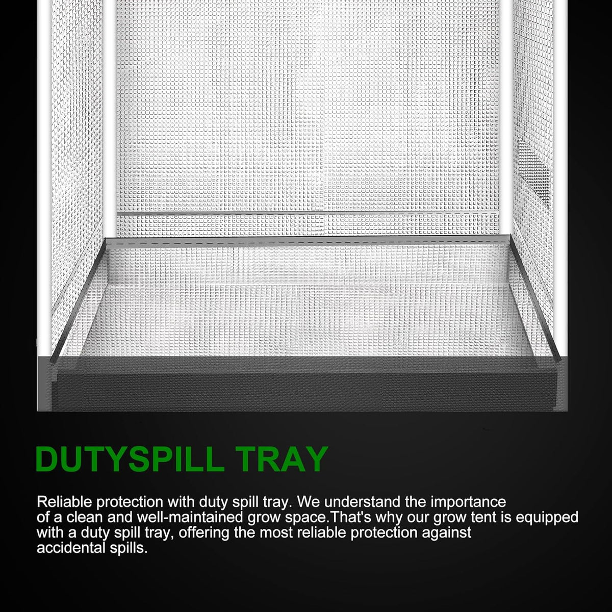 MELONFARM 4x2 Grow Tent, 48"x24"x72'' High Reflective 600D Diamond Mylar Canvas with Observation Window and Floor Tray for Hydroponic Indoor Plant Growing