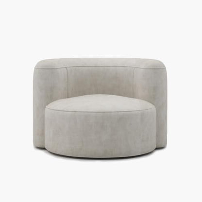 Acanva Mellow Tight Curved Back Accent Chair, Velvet Sofa