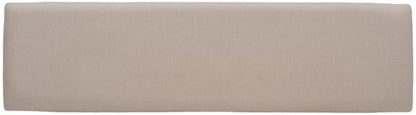Pemberly Row 60" Wood/Fabric Bench, Smokey White Finish, Beige Upholstery, Transitional Style, Stain-Resistant Seat, Durable Construction, Comfortable Seating for Kitchen or Dining Room