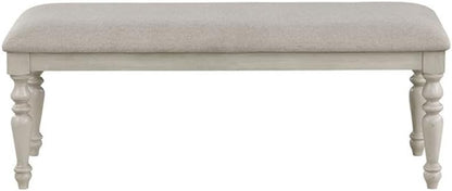 New Classic Furniture Jennifer Wood Elegant Bench, White