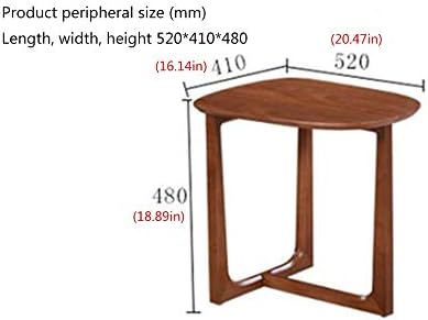 Telephone Table, Solid Wood Side Table,Living Room Corner Table,Coffee Table,Sofa Side Table,Telephone Table(Color:Walnut Color,Size:16.1420.4718.89in)