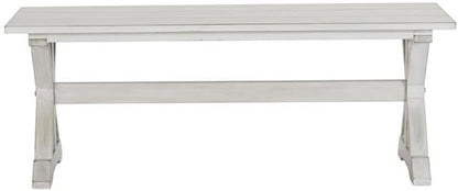 Boraam Jamestown Backless Dining Room Bench, Antique White