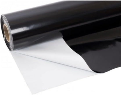 Farm Plastic Supply Crawl Space Vapor Barrier, 20 mil - Thick Plastic Sheeting, Drop Cloth Moisture Barrier for Crawl Space Encapsulation, Heavy Duty Polyethylene, Black & White Panda Film (6' x 75')