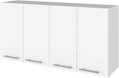 5-Shelf 4-Door Kitchen Set with Island and Wall Cabinet | Includes 5 shelves and 4 doors for expanded storage capacity