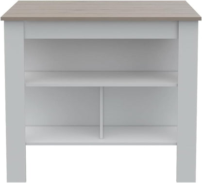 8-Shelf 2-Door Kitchen Island and Pantry Cabinet Set | Includes 8 shelves and 2 doors for expanded storage capacity