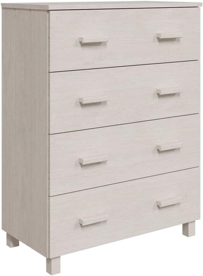 Modern White Sideboard with Smooth Sliding Doors, Solid Pinewood and MDF Construction for Living Room Dining Area Storage, Spacious Cabinet with Clean Lines and Durable