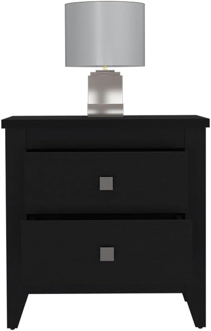 Nightstand More, Two Shelves, Four Legs,for Small Spaces