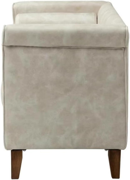 Modern Cloth End of Bed Bench for Bedroom,Upholstered Storage Ottoman with Arms Tufted Entryway Entryway(100 * 55 * 60cm)