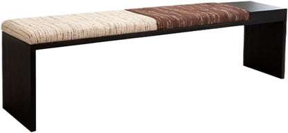 Modern Fabric Bench for Office Area Casual Dressing Room Bedroom Wooden Bed end Entryway(XS)