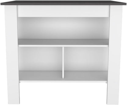 2-Piece Kitchen Set with Island and Pantry Cabinet | Includes 8 shelves and 2 drawers for organized storage