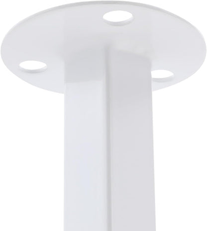 Ceiling Wine Glass Rack, 39" Hanging Wine Rack with Glass Holder and Shelf, Industrial Hanging Wine Bottle Holder, Iron Wine Shelf for Bar Cafe Kitchen - White