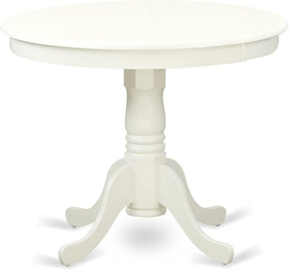 Furnifact White Solid Wood 5 Pc Dining Room Set, Breakfast Nook Table with Slatted Chairs, Kitchen Table and Chairs for 4, Compact Seating Option