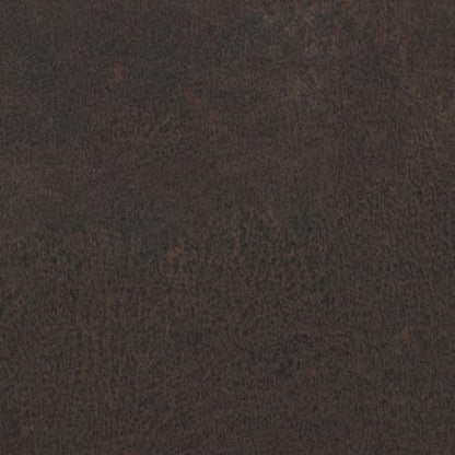 SIMPLIHOME Milltown 27" Wide Vegan Leather Ottoman in Distressed Brown | Contemporary ottoman with a cushioned seat for bedroom seating; rectangle footstool, footrest or bench.