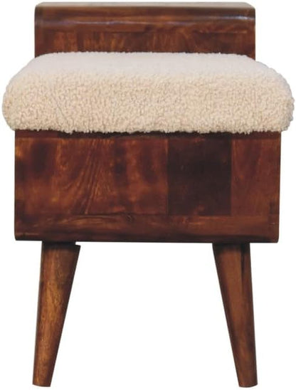 Furniture Solid Wood Boucle Carved Chestnut Telephone Table