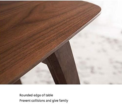 Telephone Table, All Solid Wood Side Table/Telephone Tables,C Sofa Side Table,Removable End Tables Living Room,White/Wood(Color:Walnut,Size:20.4714.1722.44in)