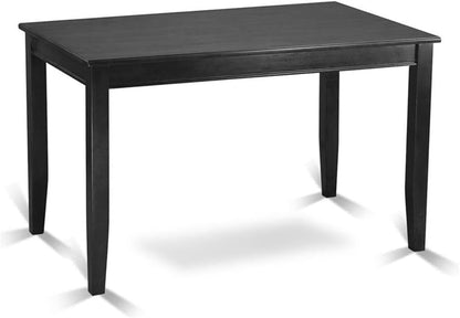 East West Furniture BUT-BLK-T Buckland Rectangle Counter Height Table for Small Spaces, 30x48 Inch, Black