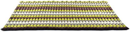 Leewadee - Foldable Floor Mattress - Japanese Roll Up Futon -Trifold Tatami Mat- Guest Floor Bed - Camping Mattress - Thai Massage Mat, Kapok Filled, 75 x 57 inches, Brown Green