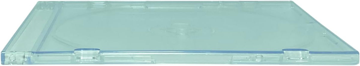 mediaxpo Premium Slim Clear Jewel Cases - Protect and Showcase Your CDs - Slim CD Case for Space-Saving Storage (Pack of 100)
