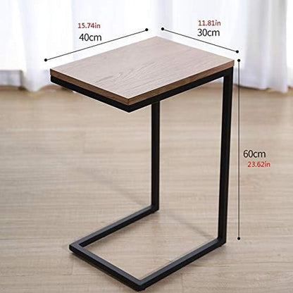 Telephone Table, C-Shaped Sofa Side Table,Nightstand,Living Room Telephone Tables,Coffee Laptop (
