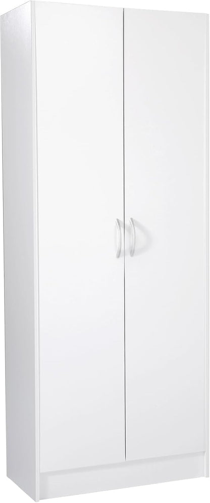 CIATRE 60" Tall Kitchen Pantry Cabinet - Freestanding Storage Cabinet with 3 Adjustable Shelves, 110LB Capacity, Soft-Close Doors, for Food, Dishes, Utensils (65.75" x 15.35")