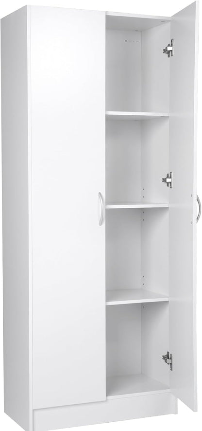 CIATRE 60" Tall Kitchen Pantry Cabinet - Freestanding Storage Cabinet with 3 Adjustable Shelves, 110LB Capacity, Soft-Close Doors, for Food, Dishes, Utensils (65.75" x 15.35")