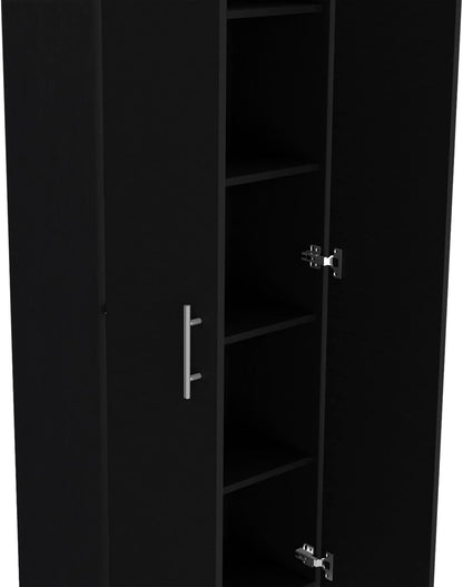 Pantry Cabinet Clinton, Kitchen Storage, Black