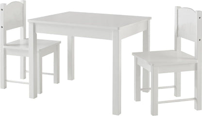 HYGRAD BUILT TO SURVIVE Kids Wooden Table and Chair Set - Stable and Sturdy Toddler Activity Table for Craft, Art - Perfect Children Gift for Livingroom, Daycare, Classroom, Playroom (White)
