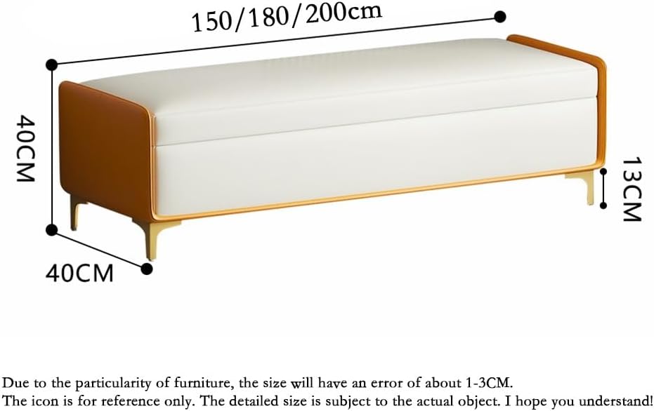 Modern Bed End Stool Bedroom Shoe Changing Entrance Bench Clothing Store Cloakroom Rest Sofa Storage Entryway(Brown,Small)