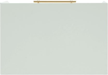 HOMES: Inside + Out Elle Modern 23-inch Rectangular End Table with Drawer and Open Shelf, Wooden Small Nightstand for Living Room, Home Office, Apartment, Small Spaces, Mint Green