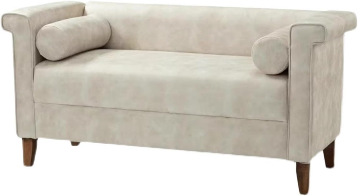 Modern Cloth End of Bed Bench for Bedroom,Upholstered Storage Ottoman with Arms Tufted Entryway Entryway(100 * 55 * 60cm)