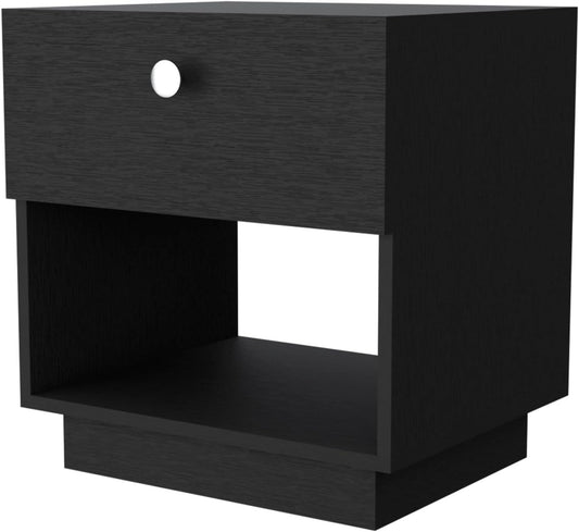 1 Drawer Nightstand, Storage Shelf,for Small Spaces