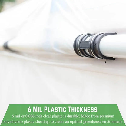 Farm Plastic Supply 4 Year Clear 6 mil Greenhouse Plastic Sheeting - Clear Sheeting, Polyethylene Greenhouse Plastic Film (32' x 50')