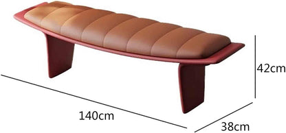 Modern Upholstered Long Bench for Living Room and Home Use Leather for Bedroom and Bed end Entryway(Large)
