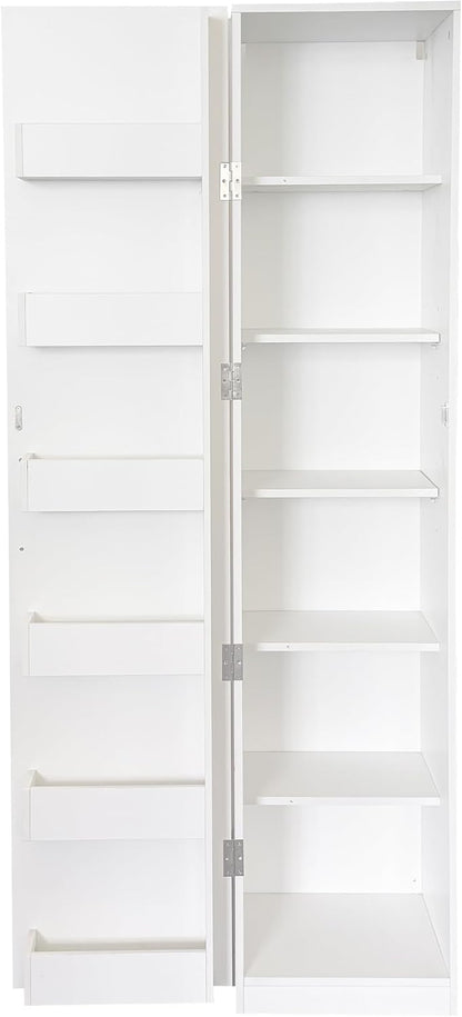 Modern Freestanding Kitchen Pantry Cabinet,Wooden Storage Cabinet with Doors & Shelves, Tall Buffet Sideboard for Kitchen, Living Room and Dinning Room