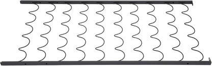 10-Tier Wine Rack for 100 Bottles - Black Metal Wine Bottle Holder Stand with Horizontal Storage, Easy Assembly, and Elegant French Quarter Design for Home, Bar, and Cellar Display