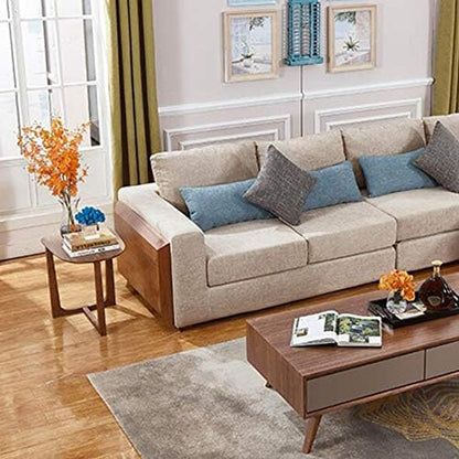 Telephone Table, Solid Wood Side Table,Living Room Corner Table,Coffee Table,Sofa Side Table,Telephone Table(Color:Walnut Color,Size:16.1420.4718.89in)