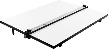 Pacific Arc Table Top Drawing Board with Parallel Bar, White, 30 inches by 42 inches