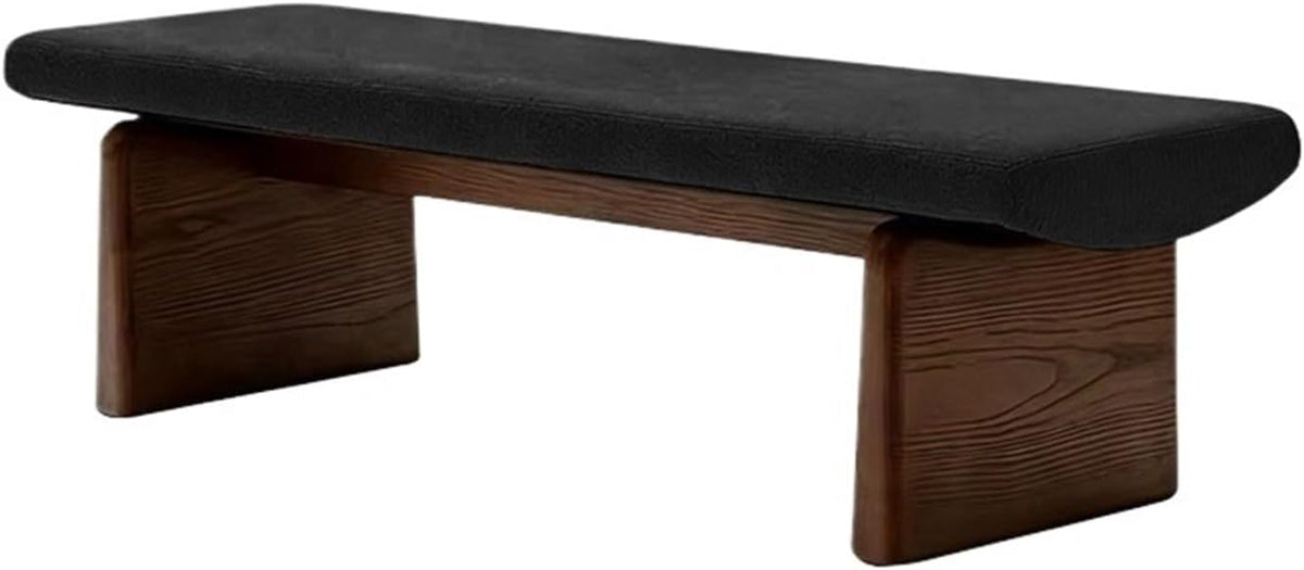 Modern Wooden Sofa Bedroom Bed end Bench Hotel Leisure Entryway(XS)