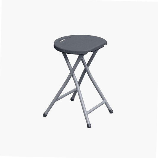 WERKA PRO Grey Folding Stool Height 46 cm