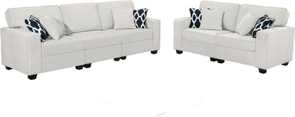 Legend Vansen Modular Sectional Sofa L Shaped Couch with Ottoman Modern Reversible Corner Sectional Couch for Living Room