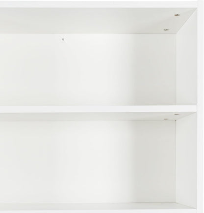 63" W Large Kitchen Hutch Cabinet, Freestanding Pantry Cupboard with 4 Doors, 4 Drawers & Microwave Shelf,for Kitchen Dining Room Bedroom (White#L)