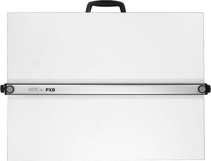 Pacific Arc Table Top Drawing Board with Parallel Bar, White, 30 inches by 42 inches