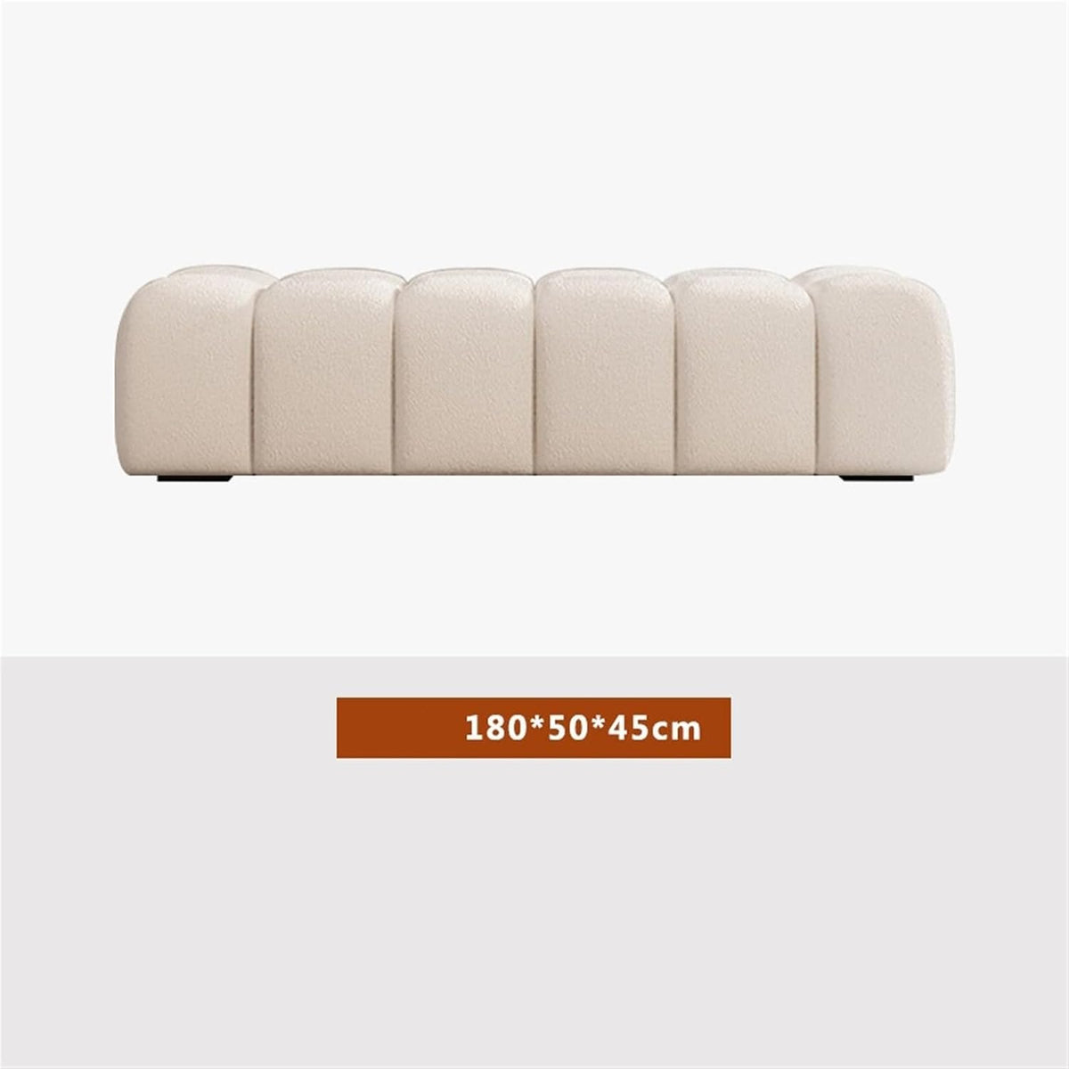 Modern Fabric Bed end Bench Long Bedroom Dressing Room Wooden Shoe Changing Entryway(XXL)