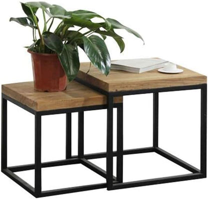 Telephone Table, Nesting Table,Small Wooden Table,Small Apartment Sofa/Telephone Side Table,Table Set,2 Pcs